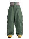 Women's Gsou Snow Luminous Edge Reflective Cargo Baggy Snow Pants