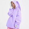 Doorek Unisex Cute Rabbit Waterproof Snow Hoodie