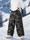 Men's Nightline Park Rider Reflective Trim Cargo Pockets Baggy Snow Pants