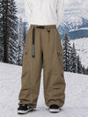 Men's Wild Motion Reflective Cargo Pockets Extra Baggy Snowboard Pants