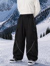 Men's Camden Punk Reflective Street Utility Cargo Snowboard Pants – Baggy Freestyle Fit