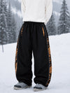 Men's Hyper Flux Side Zip Graffiti Panel Extra Baggy Freestyle Snow Pants
