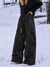 Women's Wild Motion Reflective Cargo Pockets Extra Baggy Snowboard Pants