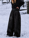 Women's Urban Vibe Workwear-Inspired Rivet-Trim Wide Fit OG Baggy Snowboard Pants