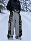 Women's Wild Motion Reflective Colorblock Extra Baggy Snow Pants
