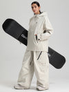 Women's Gsou Snow Durable Mountain Vibe Pullover Anorak Baggy Snow Suits