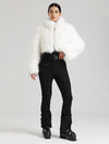 Women's Gsou Snow Glacier Vogue Faux Fluffy Fur Top Ski Jumpsuit