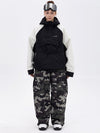 Women's Freestyle Mountain Camo Snow Suit – Bomber Jacket & Baggy Pants Set