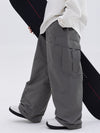 Men's Double Knee Mountain Freestyle Baggy Snow Pants