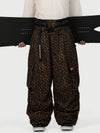 Men's Utility Cargo Baggy Snow Pants – Multi Pocket Street Belt Design