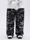 Women's Double Knee Mountain Freestyle Baggy Camo Snow Pants