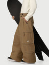 Men's Utility Wild Soul Crew Heavy Stitch Cargo Baggy Fit Snowboard Pants
