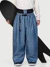 Men's Urban Vibe Workwear-Inspired Rivet-Trim Wide Fit OG Baggy Snowboard Pants