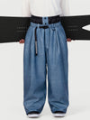 Men's Urban Vibe Workwear-Inspired Rivet-Trim Wide Fit OG Baggy Snowboard Pants