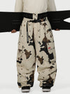 Men's Utility Cargo Baggy Snow Pants – Multi Pocket Street Belt Design