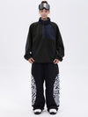 Women's Mountain-Ready Faux Sherpa Fleece Pullover & Swaggy Reflective Cargo Snow Pants