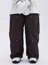 Women's Double Knee Mountain Freestyle Baggy Camo Snow Pants