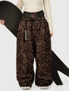 Women's Urban Vibe Workwear-Inspired Rivet-Trim Wide Fit OG Baggy Snowboard Pants