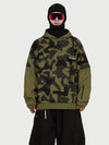 Men's Park Rider 2-in-1 Layered Freestyle Snow Hoodie with Contrast Sleeves
