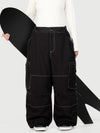 Women's Utility Wild Soul Crew Heavy Stitch Cargo Baggy Fit Snowboard Pants