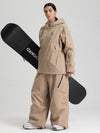 Women's Gsou Snow Durable Mountain Vibe Pullover Anorak Baggy Snow Suits