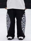 Men's All Weather Reflective Swaggy Graphic Cargo Snow Pants