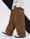 Men's Double Knee Mountain Freestyle Baggy Snow Pants