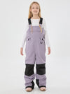 Girls Mountain Trek Light Reflective Knee Guard Waterproof Insulated Snow Bib Pants