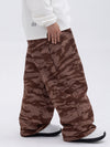 Women's Double Knee Mountain Freestyle Baggy Camo Snow Pants
