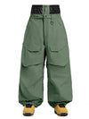 Women's Gsou Snow Urban Slope KneeFlex Cargo Pockets Baggy Snow Pants