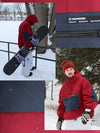 Men's AlpineCruise Baggy Bomber Snowboard Jacket with Cargo Pocket