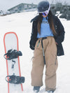 Women's Mountain Expedition Baggy Snow Pants with Side Cargo Pockets