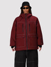 Men's UrbanCraft Workwear Utility Freestyle Snowboard Jacket – Reflective Hood & Street Style