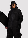 Men's UrbanCraft Workwear Utility Freestyle Snowboard Jacket – Reflective Hood & Street Style