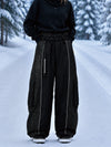 Women's Wild Motion Reflective Colorblock Extra Baggy Snow Pants