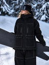 Women's UrbanCraft Street Utility Freestyle Snowboard Jacket – Reflective Hood & Workwear Style