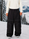 Men's Nightline Park Rider Reflective Trim Cargo Pockets Baggy Snow Pants