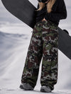 Women's Nightline Park Rider Reflective Trim Cargo Pockets Baggy Snow Pants