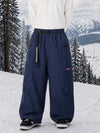 Men's Utility Techline Durable Stretch Cargo Baggy Freestyle Fit Snowboard Pants