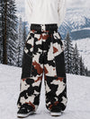 Men's Wild Motion Super Baggy Snow Pants – Multi Pocket Reflective Colorblock Design