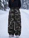 Women's Wild Motion Reflective Cargo Pockets Extra Baggy Snowboard Pants