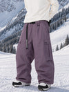 Men's Wild Motion Reflective Cargo Pockets Extra Baggy Snowboard Pants