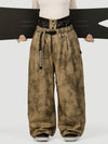 Women's Urban Vibe Workwear-Inspired Rivet-Trim Wide Fit OG Baggy Snowboard Pants