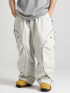 Men's Gsou Snow Luminous Edge Reflective Cargo Baggy Snow Pants