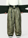 Men's Urban Vibe Workwear-Inspired Rivet-Trim Wide Fit OG Baggy Snowboard Pants