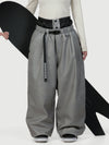 Women's Urban Vibe Workwear-Inspired Rivet-Trim Wide Fit OG Baggy Snowboard Pants