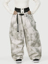Women's Urban Vibe Workwear-Inspired Rivet-Trim Wide Fit OG Baggy Snowboard Pants