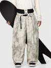 Men's Urban Vibe Workwear-Inspired Rivet-Trim Wide Fit OG Baggy Snowboard Pants