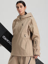 Women's Gsou Snow Durable Mountain Vibe Pullover Anorak Baggy Snow Jacket