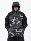 Men's Mountain Freestyle Cargo Pocket Pullover Bomber Snowboard Jacket